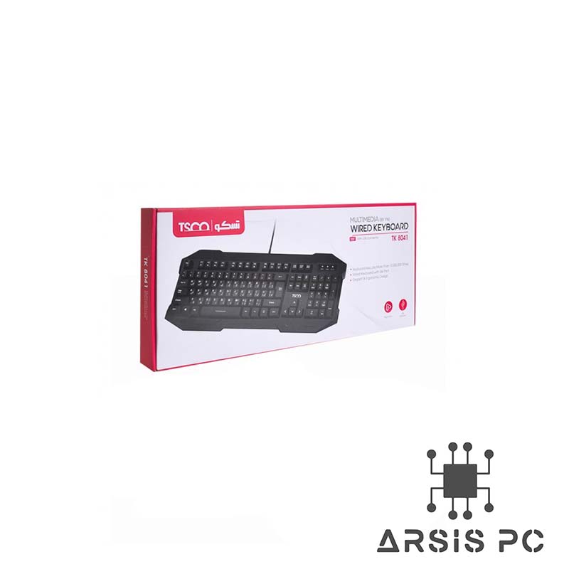 کیبورد سیمی تسکو مدل TK 8041