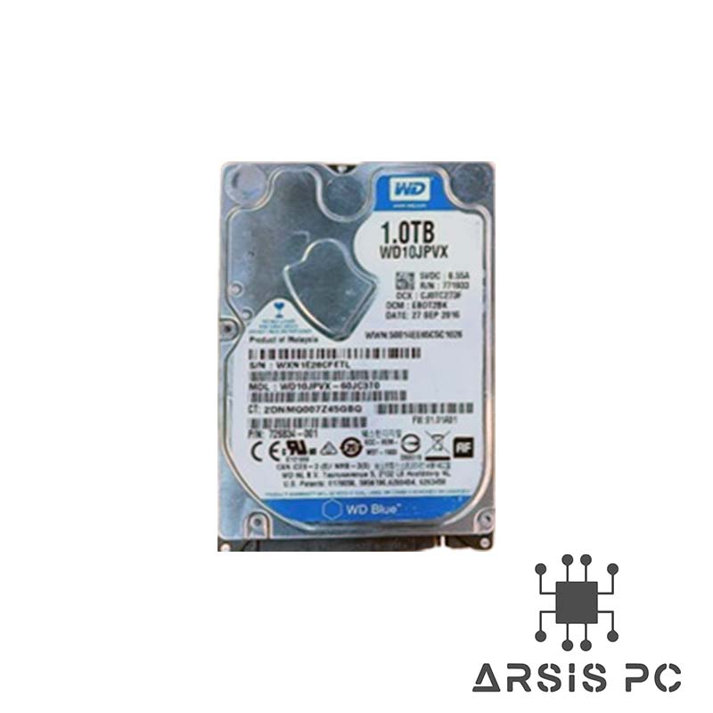 هارد لپ‌تاپ Western Digital Blue 1TB 2.5 Inch استوک