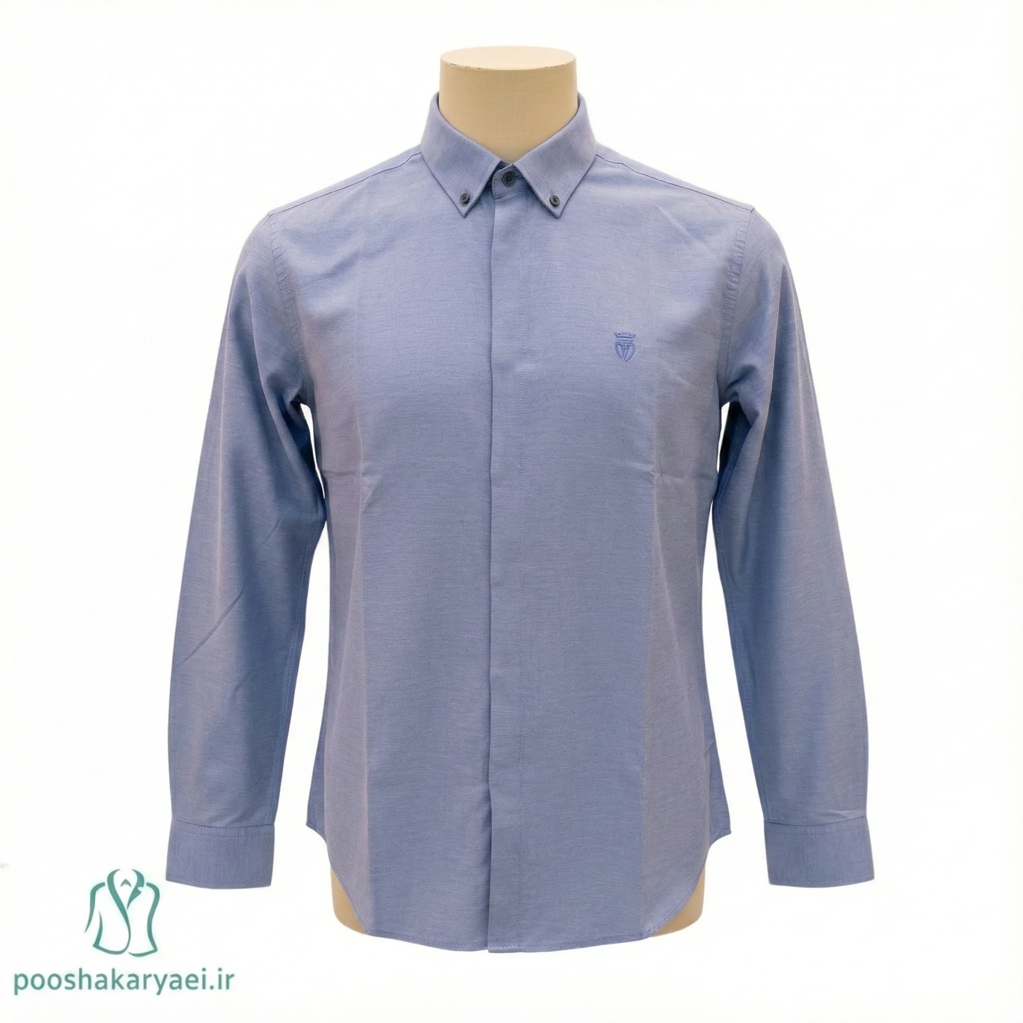 پیراهن نخی کورینا یقه دست دوز برند COTTON — تصویر ۲