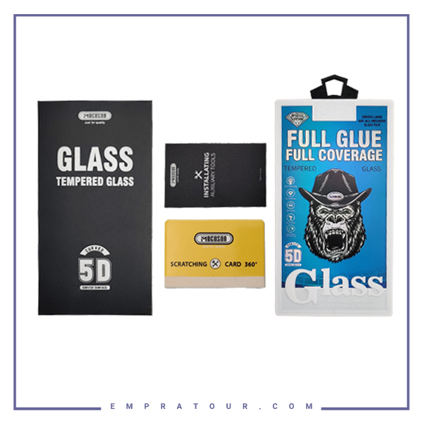 گلس شیشه ای تمام چسب سامسونگ Mocoson Full Glue Full Coverage Glass Note 9