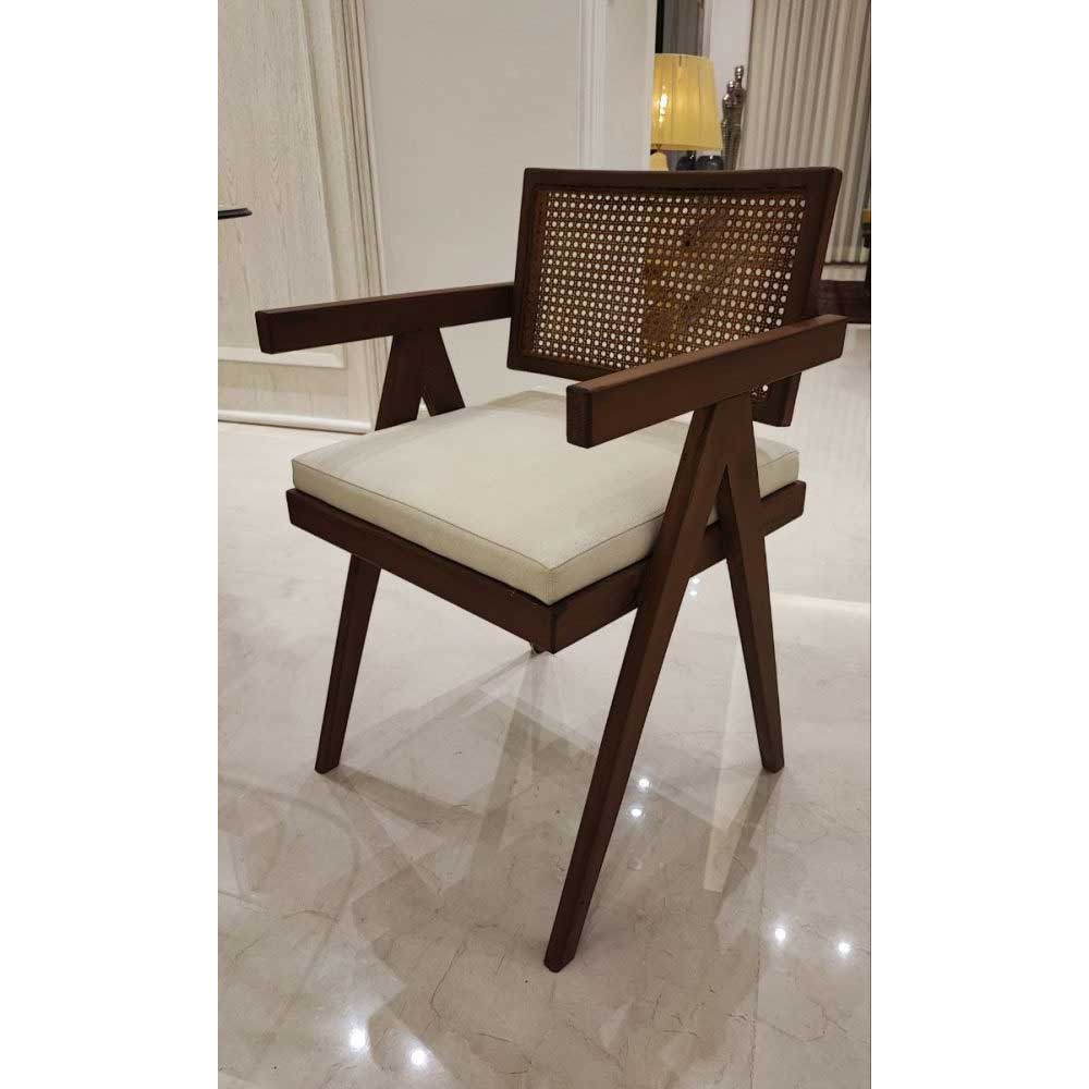 صندلی پشت حصیری مدل Japandi Rattan — تصویر ۸