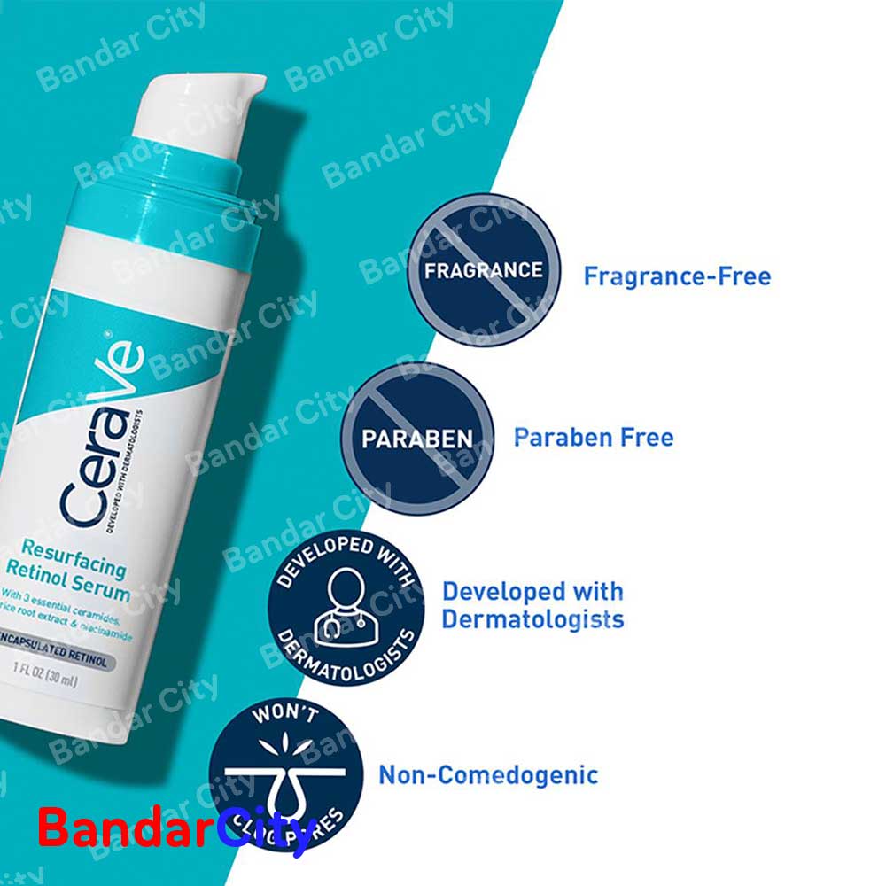 سرم بازسازی پوست سراوی مدل RETINOL حجم 30 میل — تصویر ۵