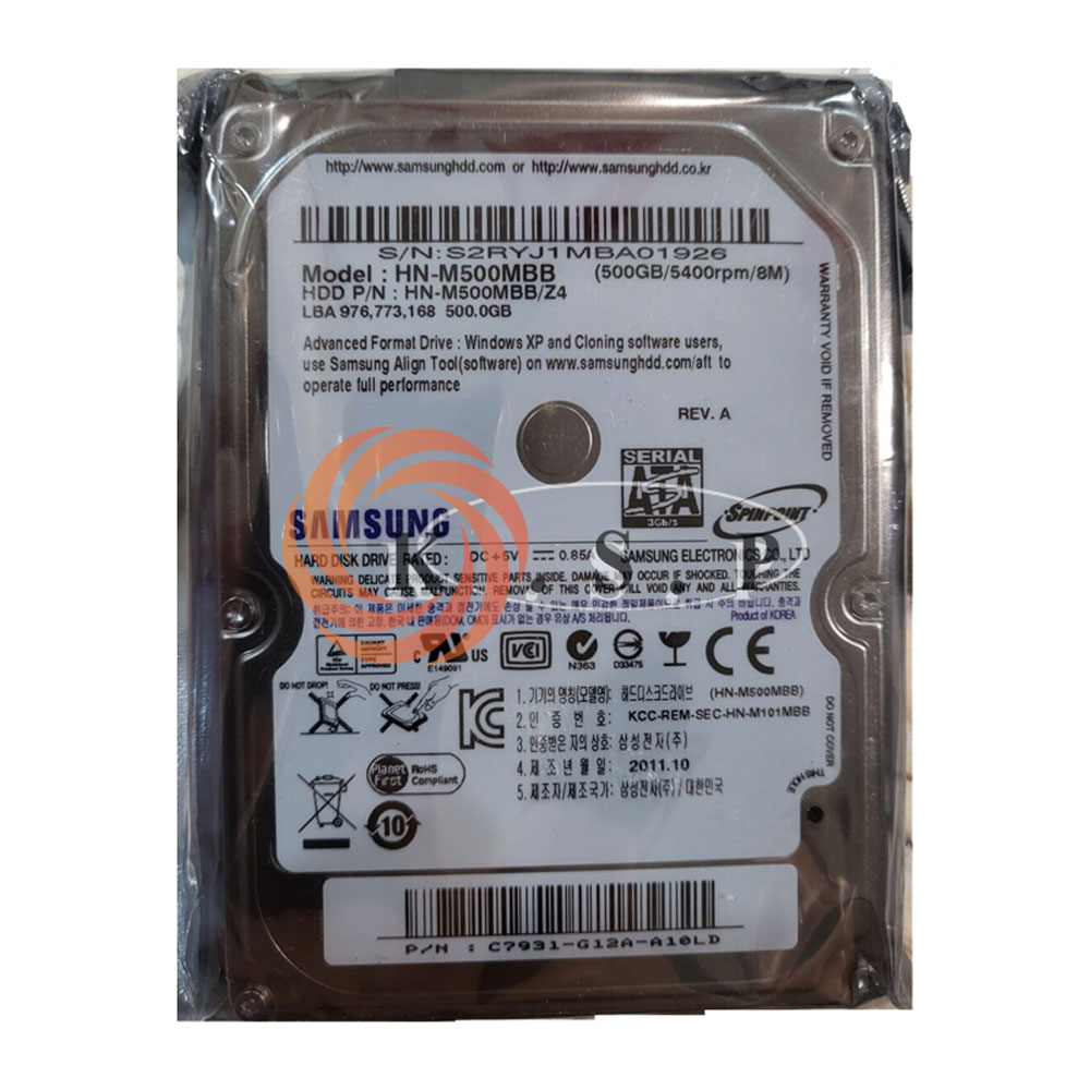 هارد لپ تاپ Hard Laptop 500GB Samsung