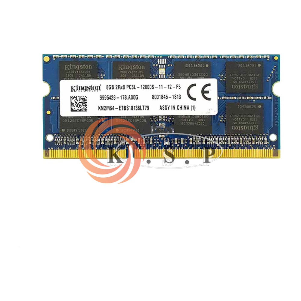 رم لپ تاپ Ram 8G DDR3 PC3L 12800 Kingston — تصویر ۲