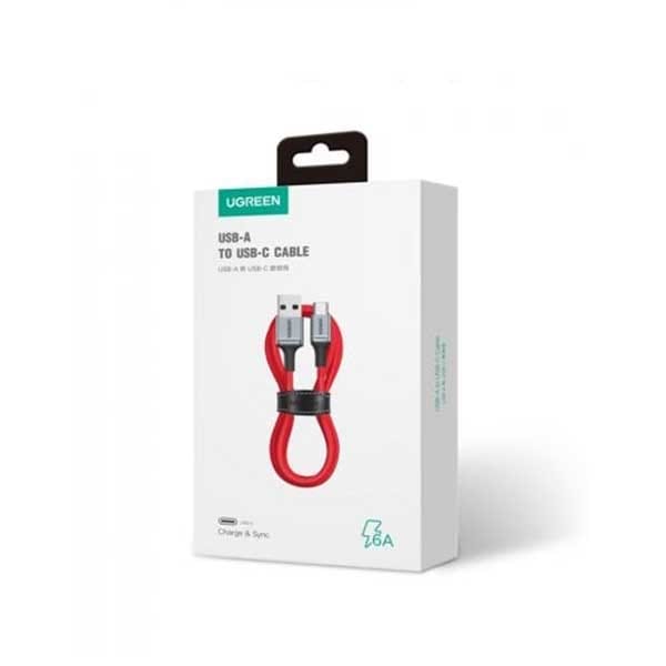 کابل شارژ و دیتا 6 آمپر USB-C Male به USB 2.0 A Male یوگرین مدل US505 کد 20527 — تصویر ۵