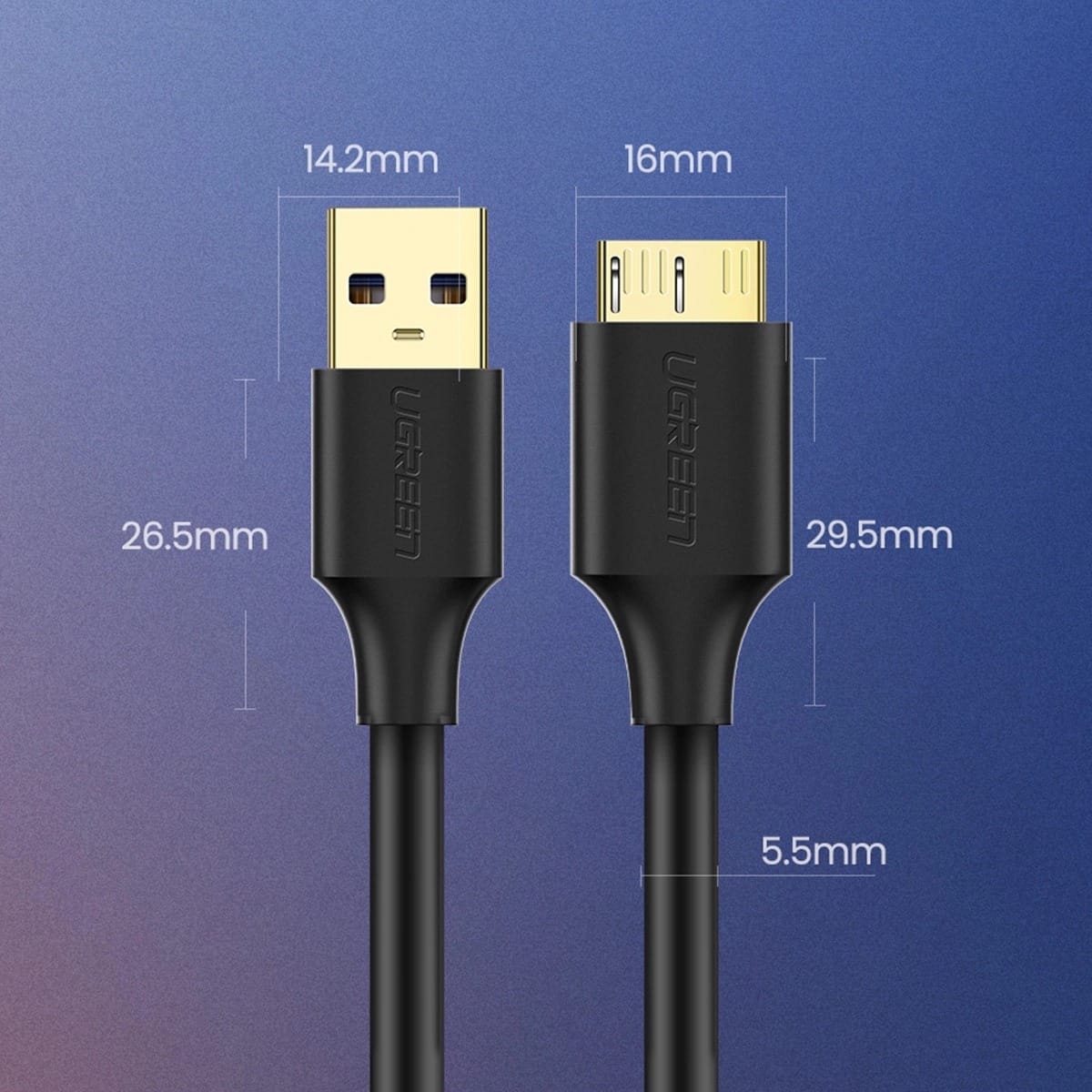 کابل تبدیل USB به MicroUSB یوگرین مدل US130 — تصویر ۸