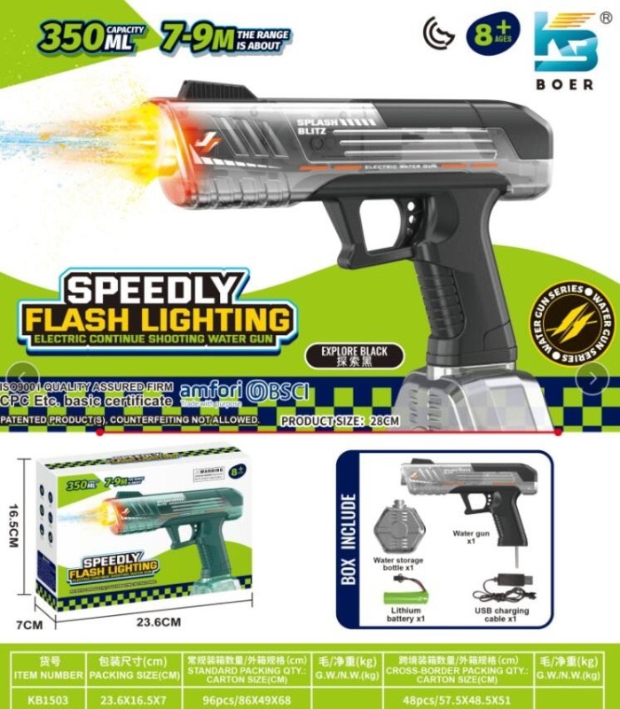 تفنگ آبپاش رگباری شارژی Speedly Flash Lighting — تصویر ۲