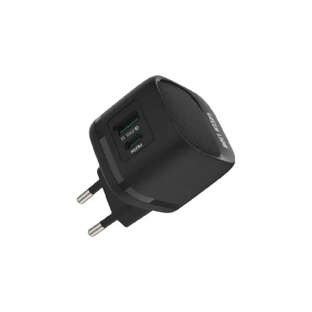 شارژر دیواری PD20W+QC greenlion همراه با کابل