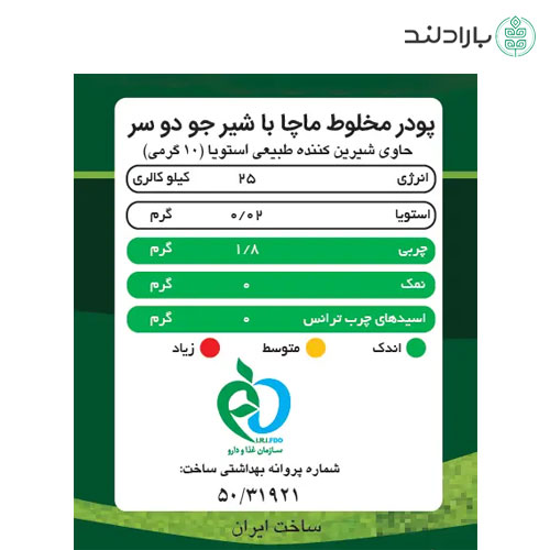 ماچا لته با شیر جو دوسر پپتینا — تصویر ۳
