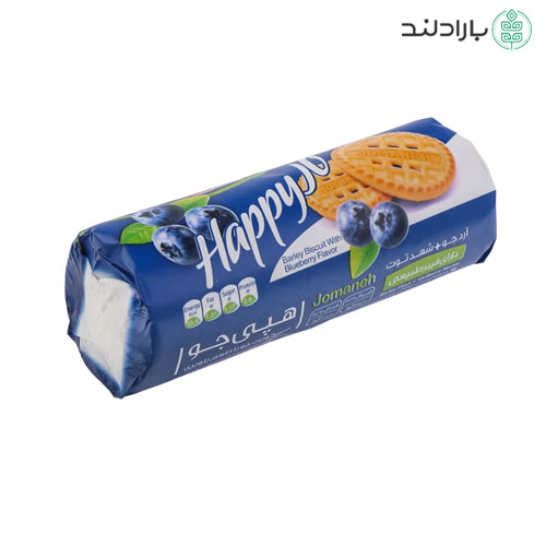 بیسکویت هپی جو با طعم بلوبری جمانه (آرد جو + شهد توت) — تصویر ۲