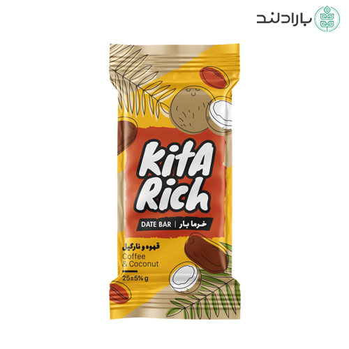 بار خرما قهوه و نارگیل کیتاریچ – 25 گرم — تصویر ۲
