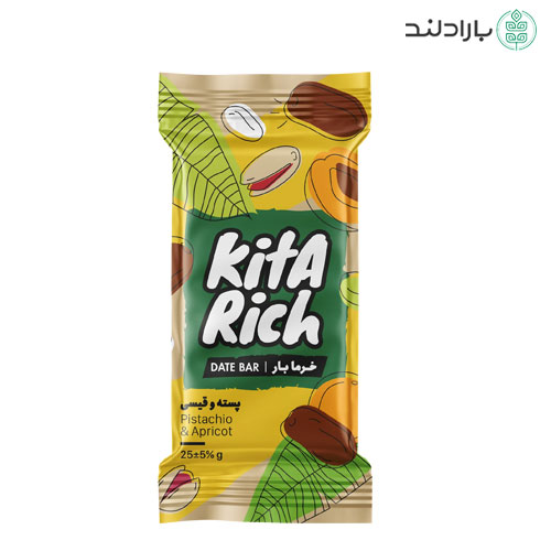 بار خرما پسته و قیسی کیتاریچ – 25 گرم — تصویر ۲