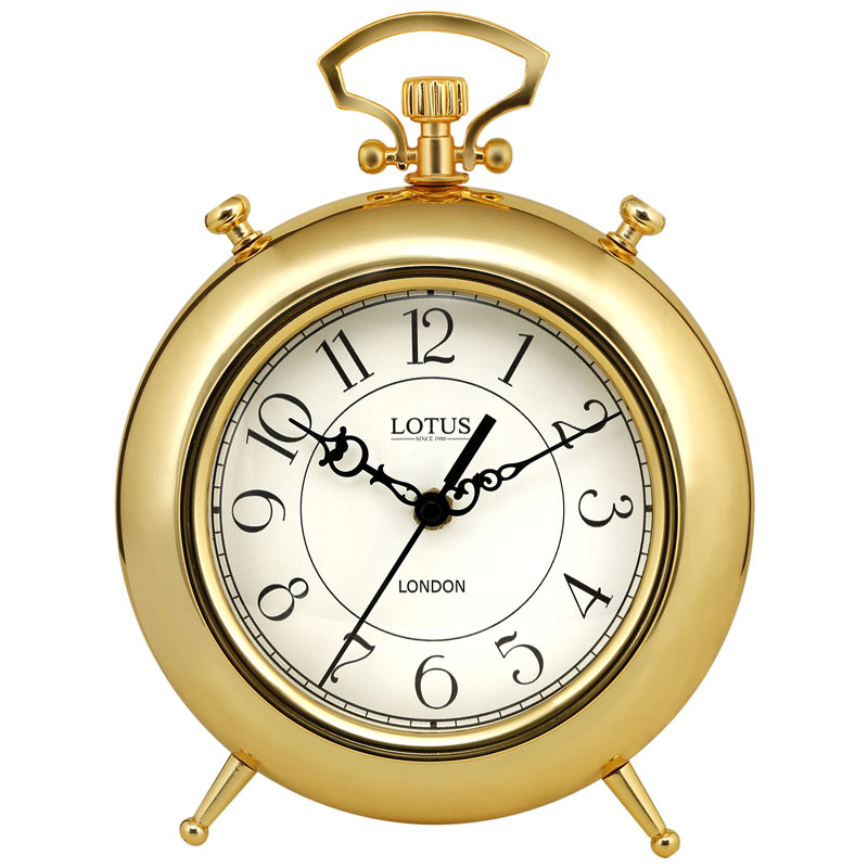 ساعت فلزی رومیزی لوتوس SAN LUIS کد BS-500 رنگ GOLD