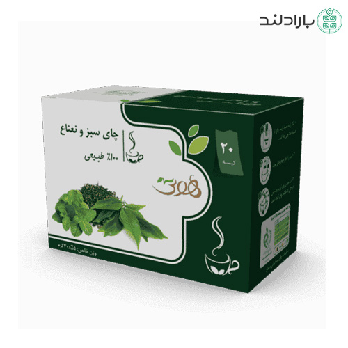 دمنوش چای سبز و نعنا هوتی