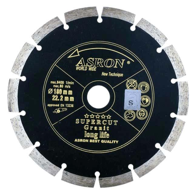 صفحه خشکه بر گرانیت آسرون مشکی (ASRON) 180 میلی متر — تصویر ۲