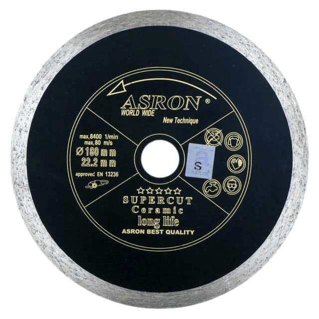 صفحه خشکه بر سرامیک آسرون مشکی (ASRON) 180 میلی متر — تصویر ۲