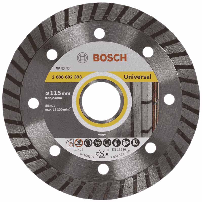صفحه مخلوط بر مینی بوش (BOSCH) 115 میلی متر (سنگ، آهن) — تصویر ۲