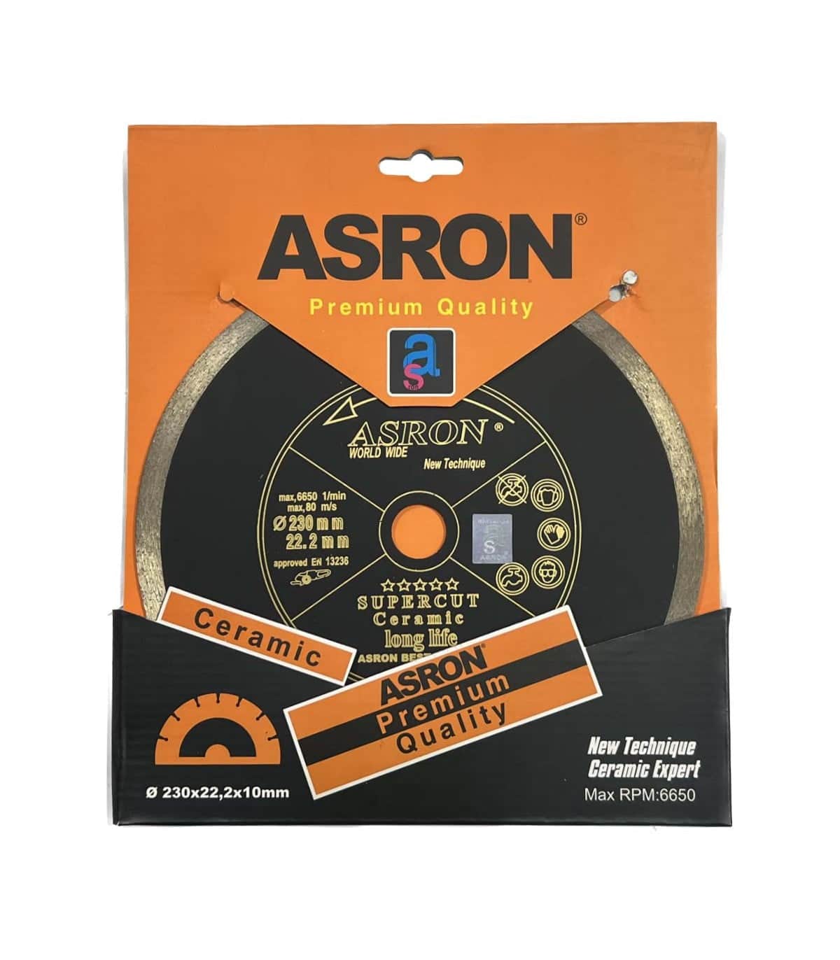 صفحه خشکه بر سرامیک آسرون (ASRON) 230 میلی متر — تصویر ۳