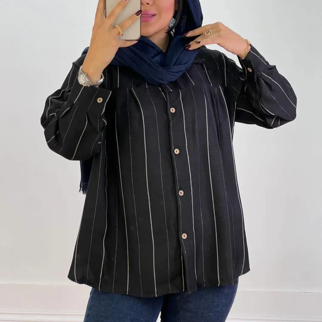 شومیز عروسکی راه راه — تصویر ۵