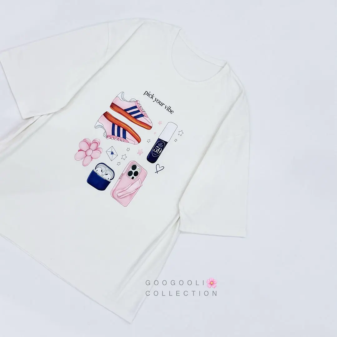 تیشرت چاپی طرح Summer زنانه — تصویر ۵