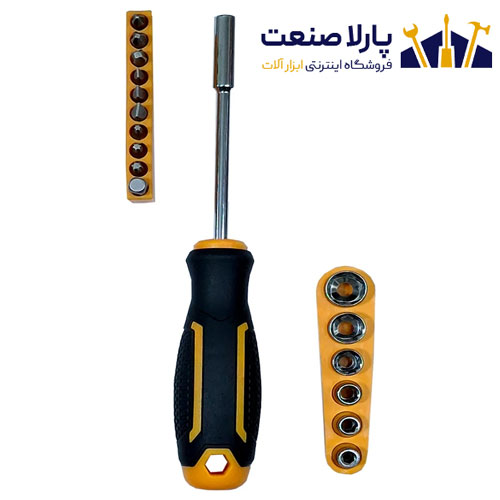پیچ گوشتی بیت خور و بکس خور 17 عددی مدل 23602