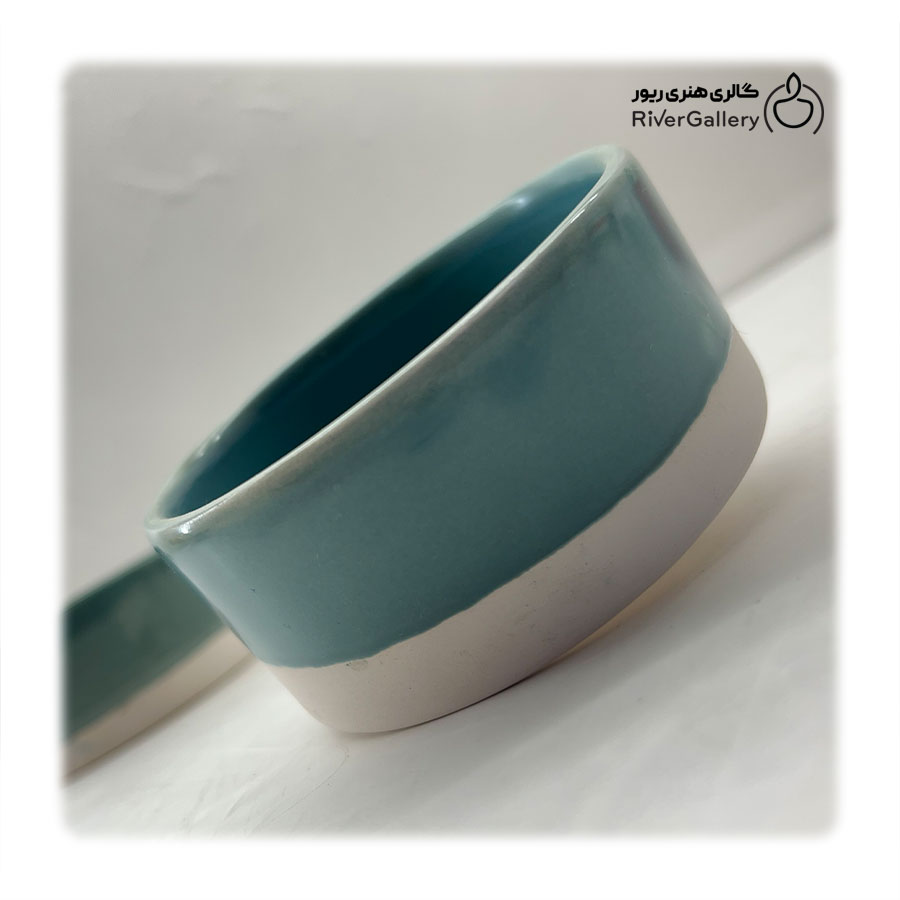 زیر سیگاری سرامیکی دست ساز دریا — تصویر ۳