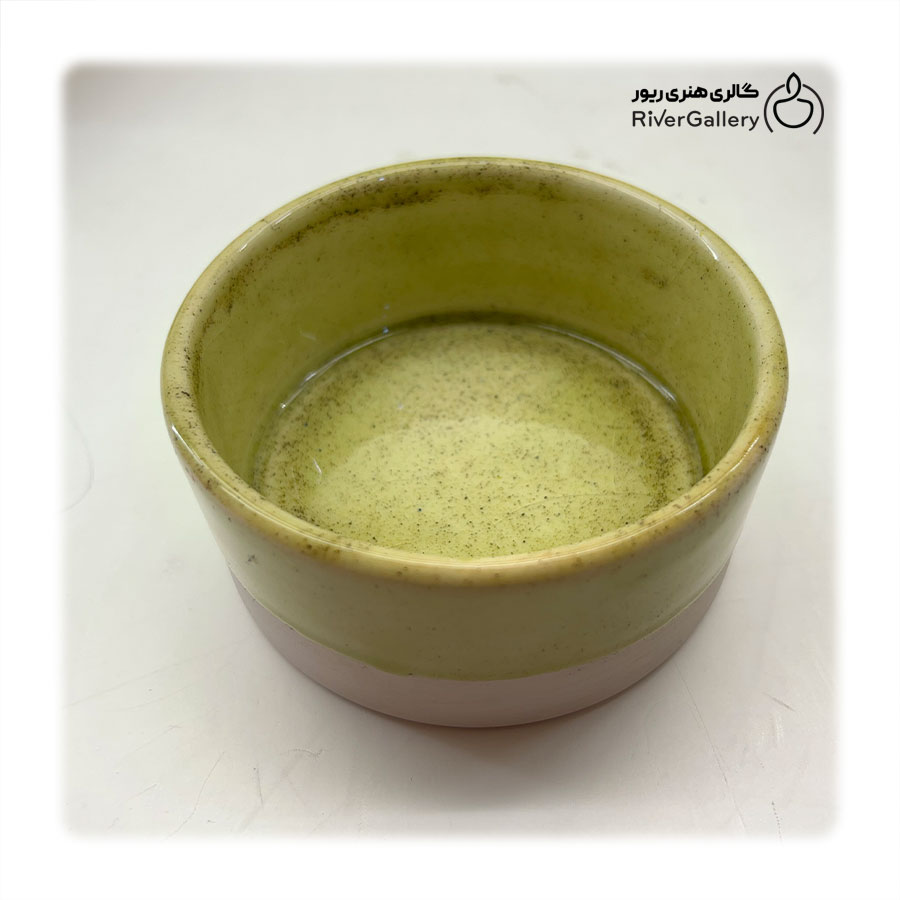 زیر سیگاری سرامیکی دست ساز ماچا — تصویر ۲
