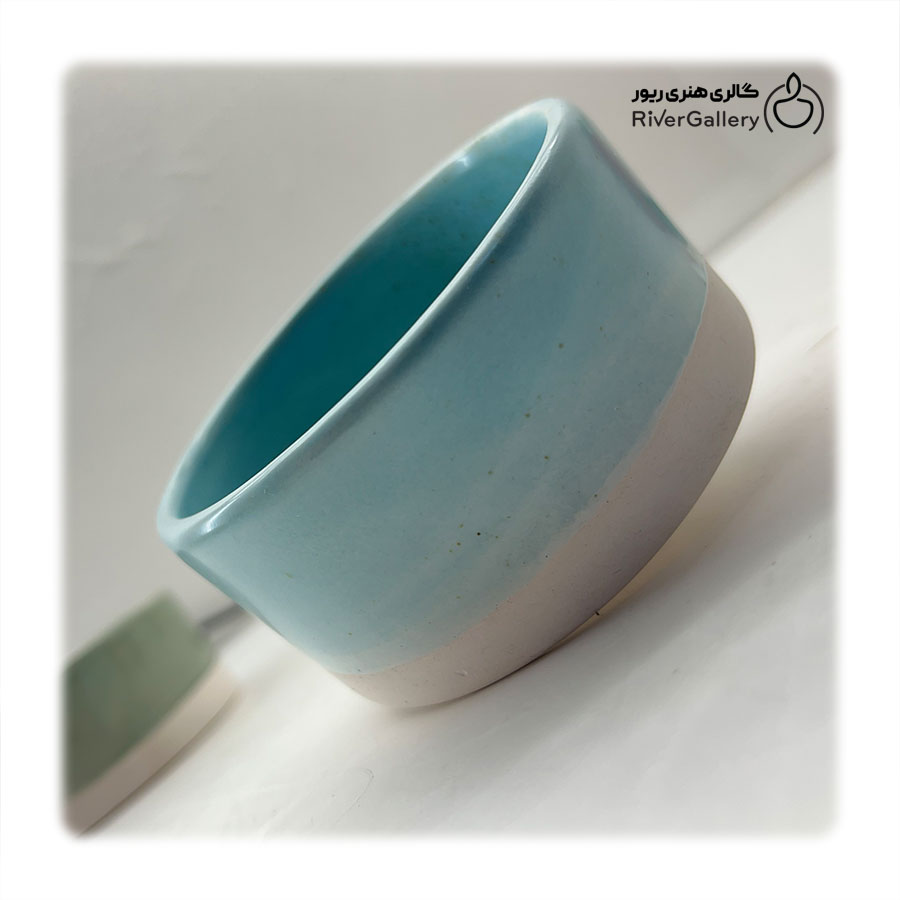 زیر سیگاری سرامیکی دست ساز آسمان — تصویر ۳