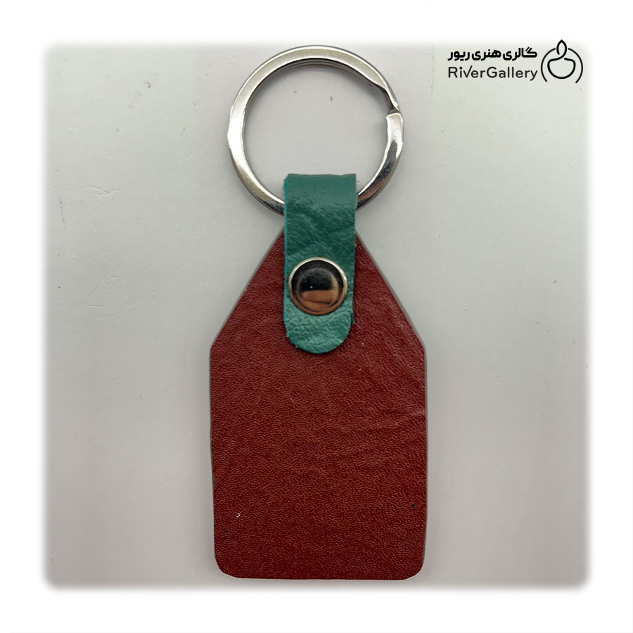 جاکلیدی چرم طبیعی دست ساز مدل 11 — تصویر ۳