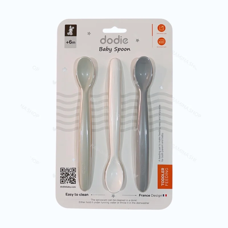 قاشق پلاستیکی نوزاد سه عددی دودی Dodie — تصویر ۷