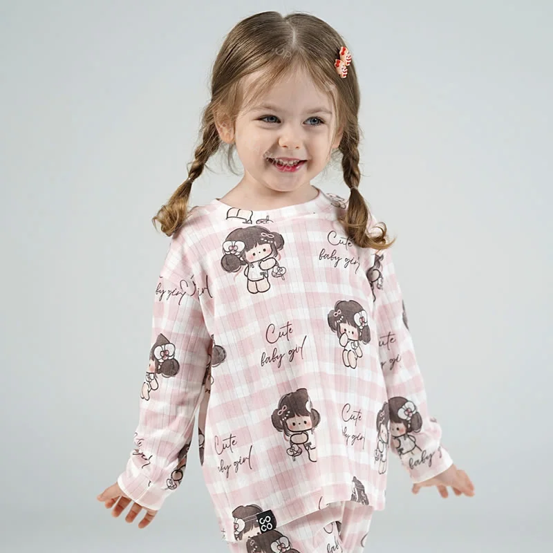 ست بلوز شلوار پاییزه بچه گانه دخترانه طرح کیوت گرل کوکو Coco — تصویر ۳