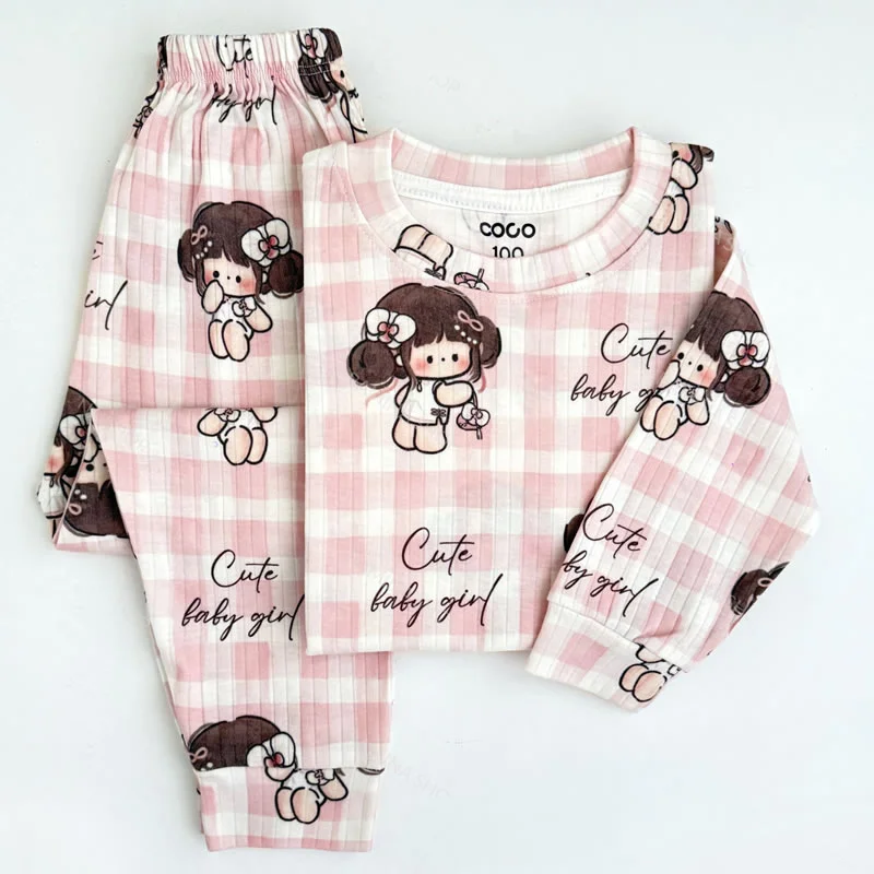 ست بلوز شلوار پاییزه بچه گانه دخترانه طرح کیوت گرل کوکو Coco — تصویر ۲
