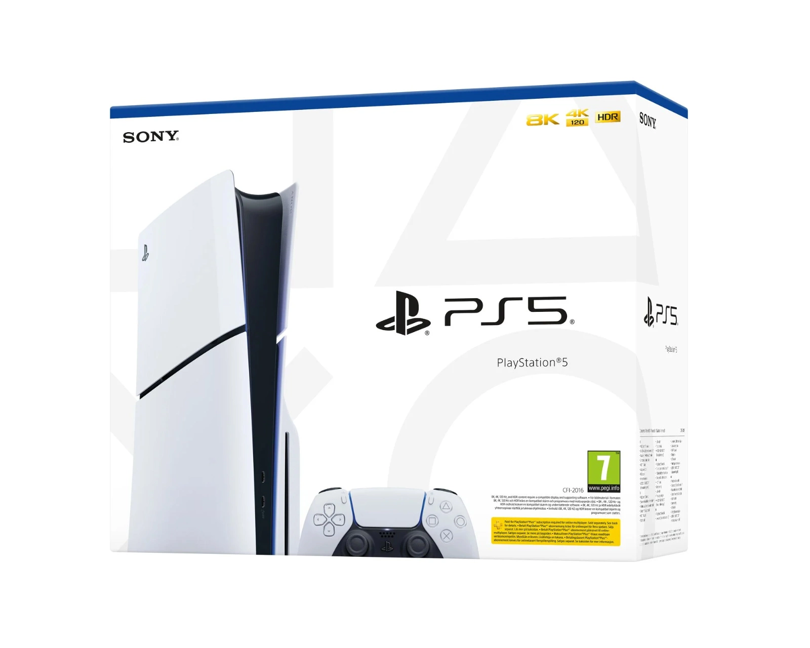 سری اروپا2116/2115/(usa-uk) اSony Playstation 5 Slim standard Edition 1TB Game Console (آکبند)