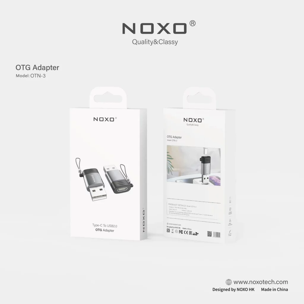مبدل آداپتور USB-C OTG به USB 2.0 نوکسو مدل OTN-3 — تصویر ۴