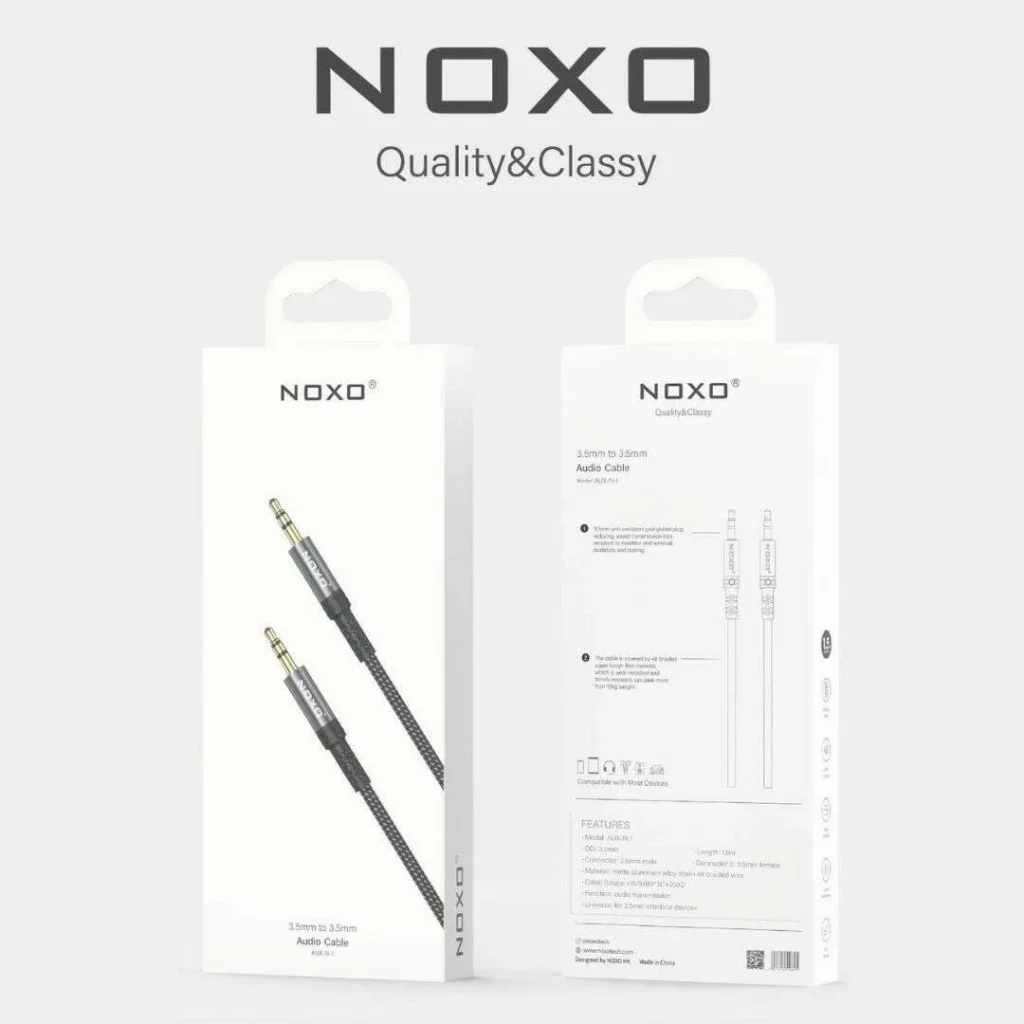 کابل AUX نوکسو 3.5mm به 3.5mm مدل AUX-N-1 | طول 1.5 متر — تصویر ۳