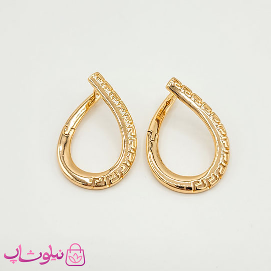 گوشواره زنانه ژوپینگ طرح ورساچه کد 1090 — تصویر ۲