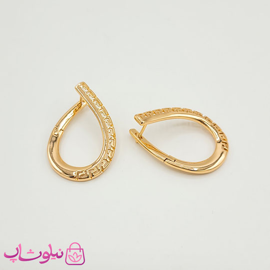 گوشواره زنانه ژوپینگ طرح ورساچه کد 1090 — تصویر ۳