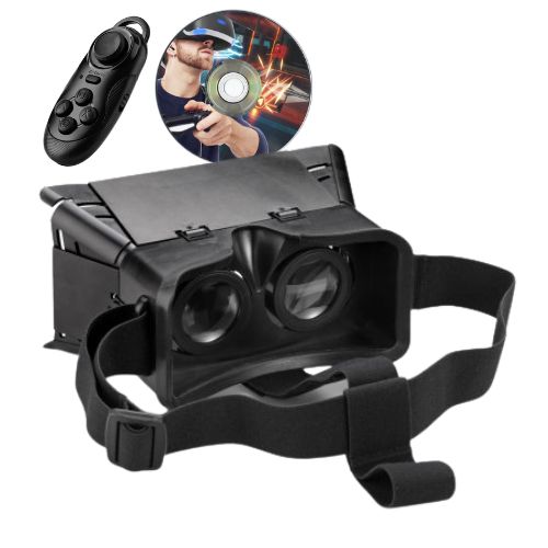هدست واقعیت مجازی Winkers VR65 به همراه کنترل بلوتوث و پکیج بازی‌ها و فیلم‌ها — تصویر ۲
