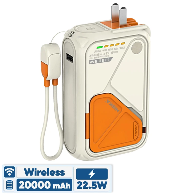 پاوربانک هیسکا مدلHiska HP-223PD ظرفیت 20000 میلی آمپر ساعت — تصویر ۸
