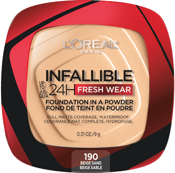 پنکک 24 ساعته لورال شماره 190 مدل FRESH WEAR رنگ BEIGE SAND