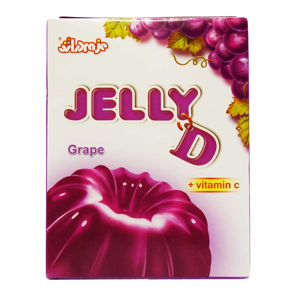 پودر ژله جلید JELLYD با طعم انگور وزن 100 گرم