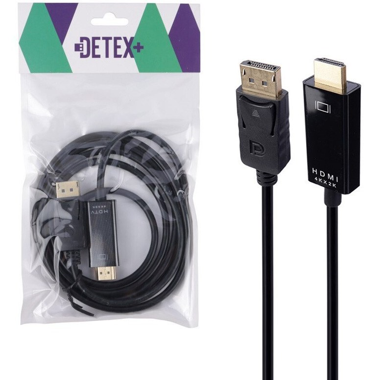کابل تبدیل Display به HDMI دیتکس پلاس +Detex طول 1.8 متر — تصویر ۶