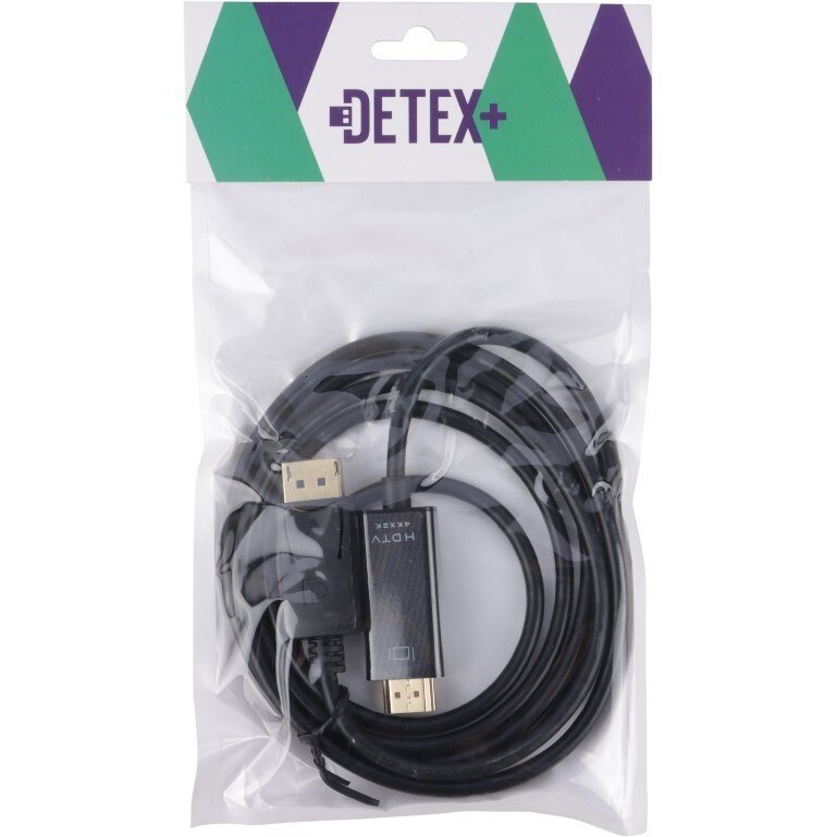 کابل تبدیل Display به HDMI دیتکس پلاس +Detex طول 1.8 متر — تصویر ۴