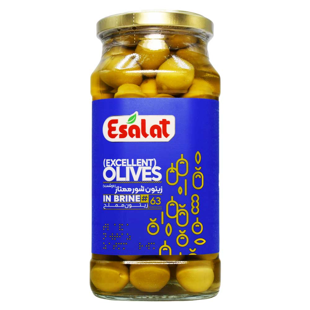 زیتون کامل ممتاز (درشت) اصالت ESALAT وزن 600 گرم