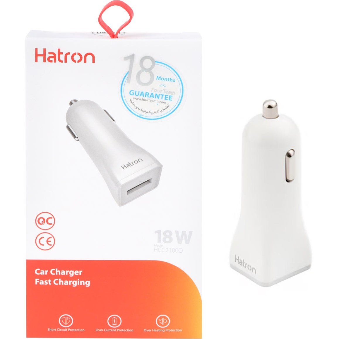 شارژر فندکی 18 وات هترون مدل HCC2180Q