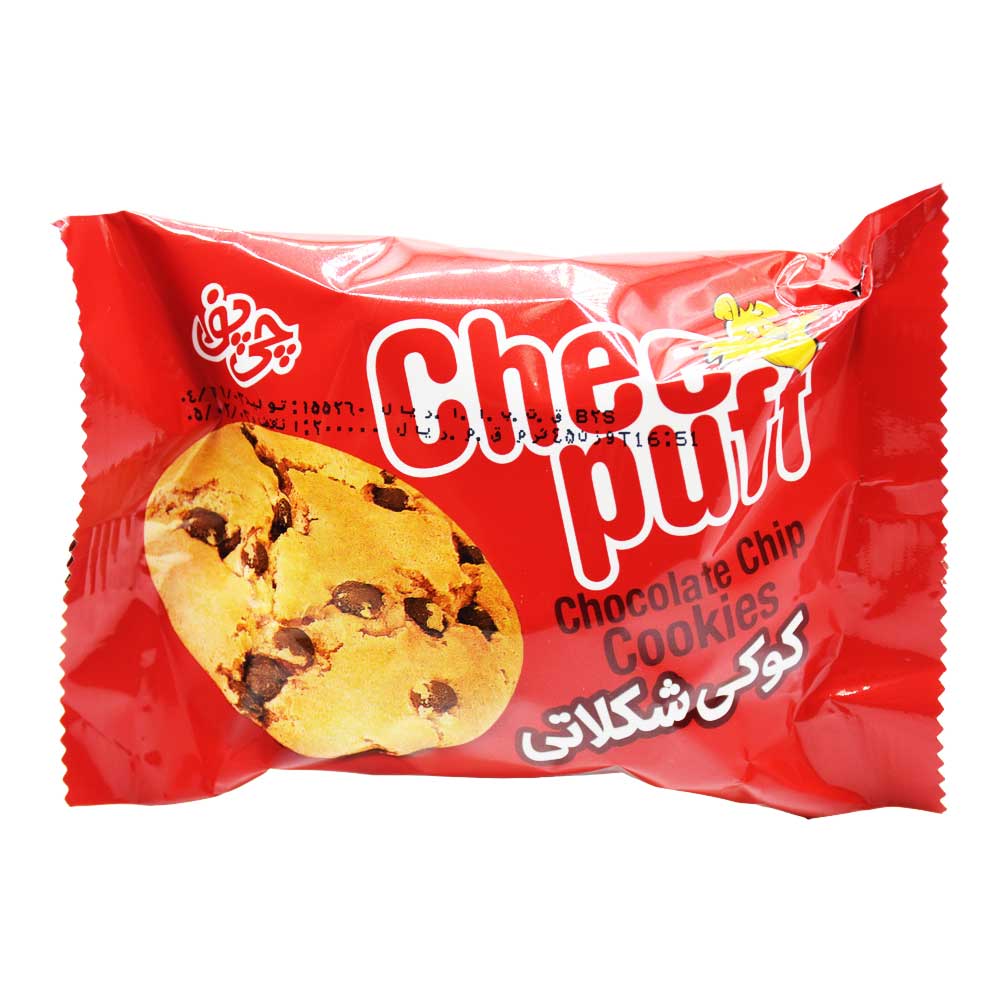 کوکی شکلاتی چی پف CHEE PUFF وزن 45 گرم