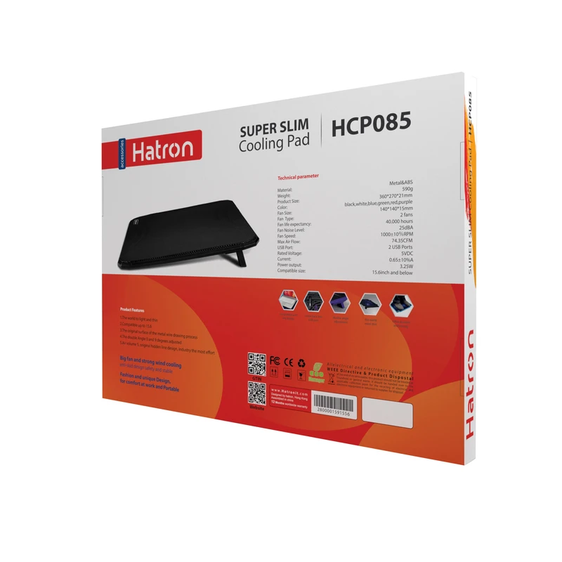 فن لپ تاپ هترون (Hatron) مدل HCP085 — تصویر ۳
