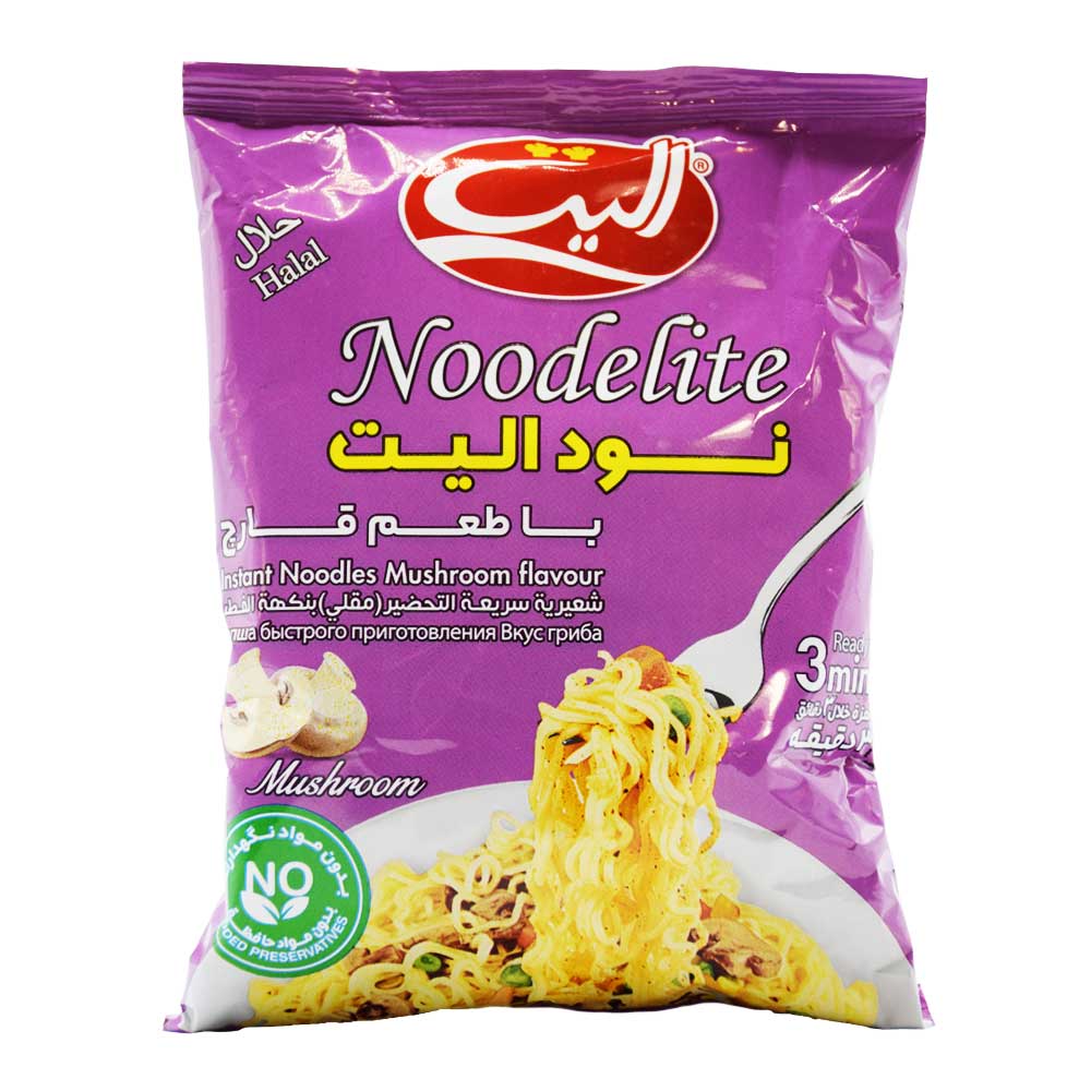 نودل فوری نودالیت NOODELITE با طعم قارچ وزن 75 گرم