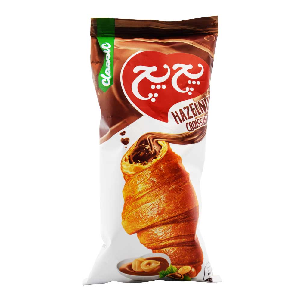 کروسان پچ پچ PECH PECH با مغز کرم کاکائو فندقی وزن 50 گرم