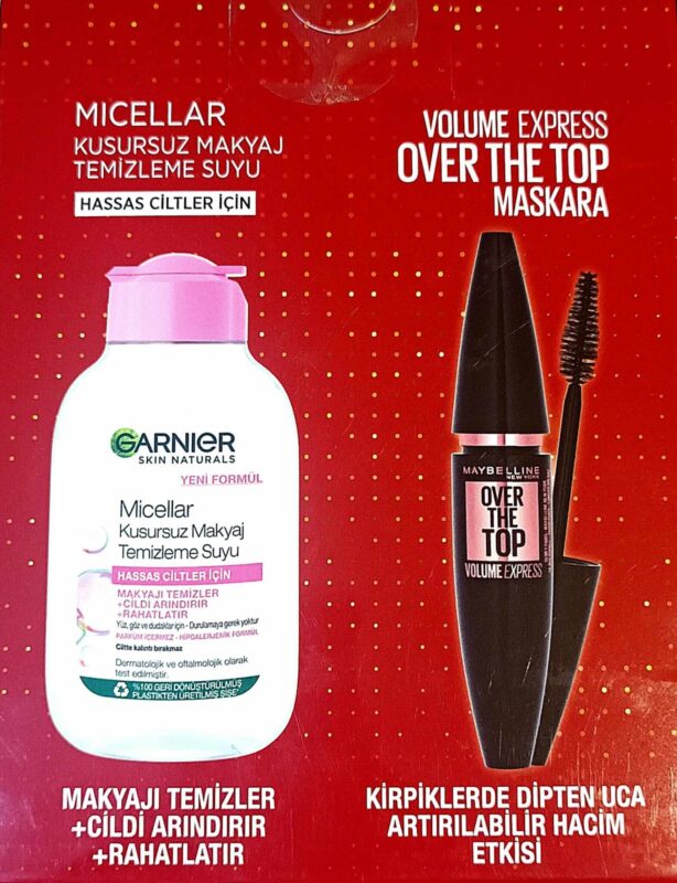 پک ریمل حجم دهنده MAYBELLINE و میسلار واتر گارنیر